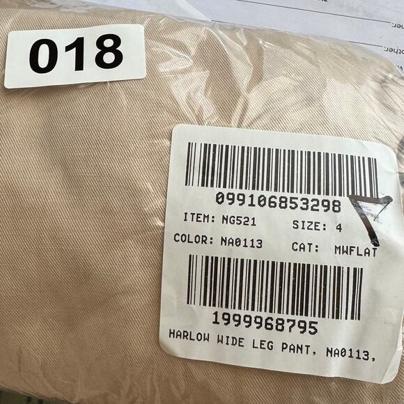 Madewell Harlow Wide-Leg Trouser WMNS 4 Cream Twill Pleated High Rise Pant NG521 - Picture 11 of 11